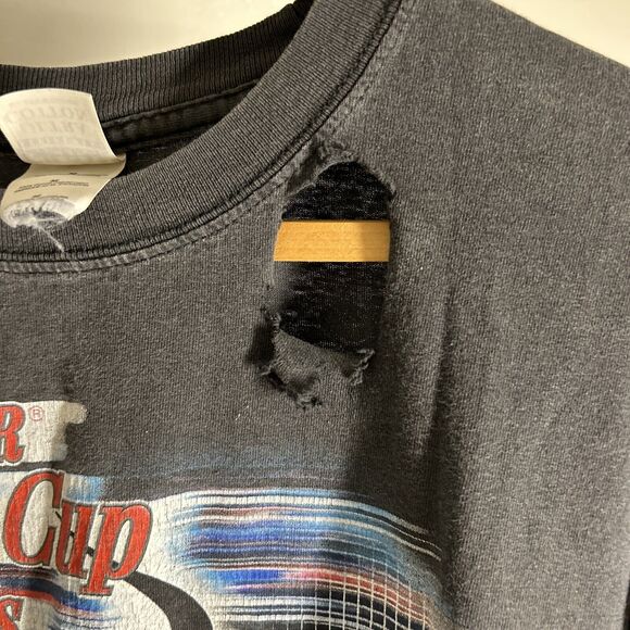 Vintage Nascar Winston Cup Series 2003 Mens Graphic Long Sleeve Shirt Black M - Picture 4 of 10